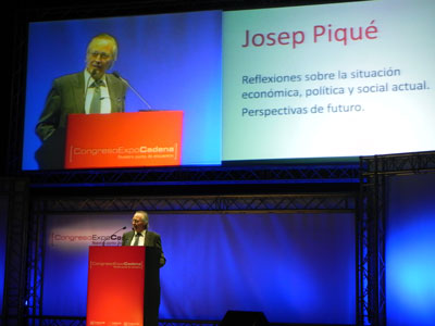 Josep Piqu, durante su intervencin en el congreso Expocadena
