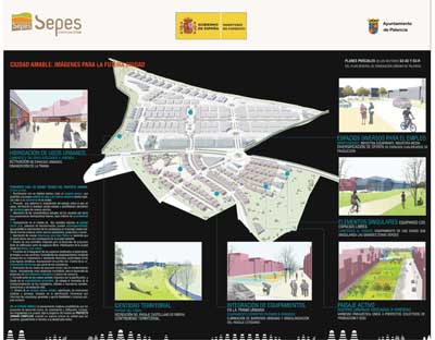 Panel explicativo del proyecto de Palencia Norte