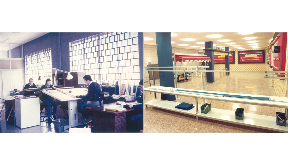 Oficina tcnica y showroom de LLAZA en 1978