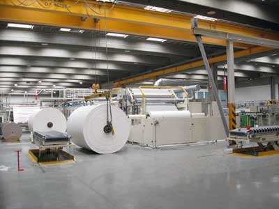 La fabricacin e impresin del papel se realiza en la fbrica que Renova tiene en Torres Novas, Portugal. Foto: Renova