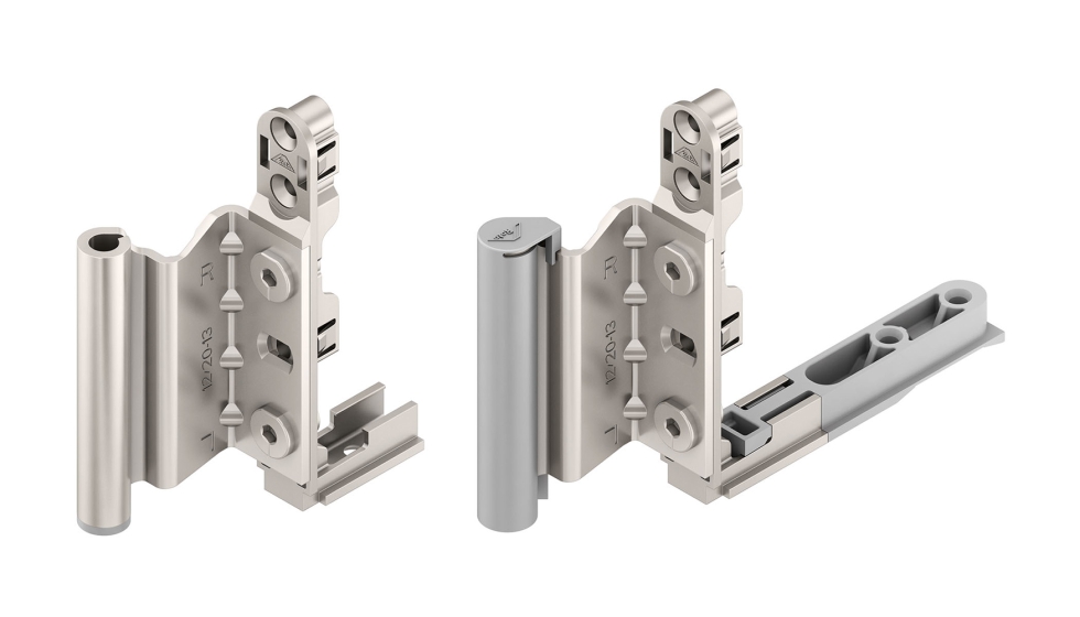 La gama de herrajes Roto NX incorpora como novedad una bisagra angular con galce especial para perfiles de aluminio de canal europeo de 16 mm...