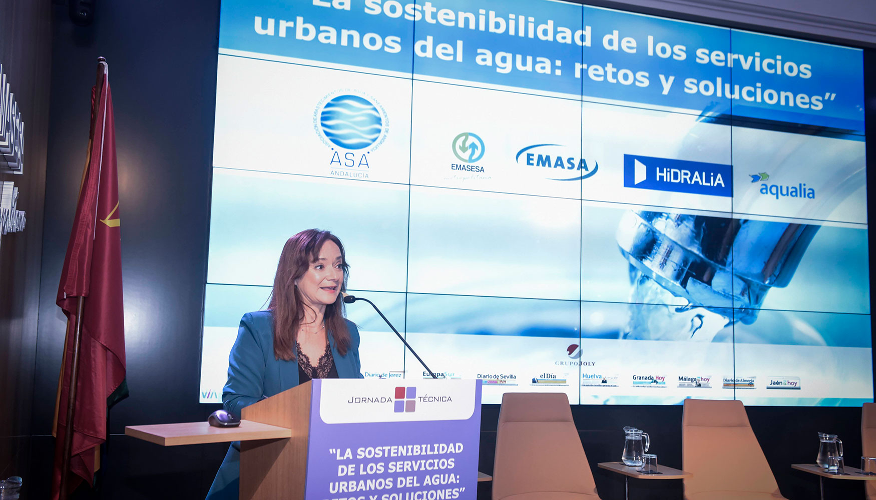 La Asociacin de Abastecimientos de Agua y Saneamientos de Andaluca celebr el 18 de diciembre en el Saln de Actos de la Empresa Metropolitana de...