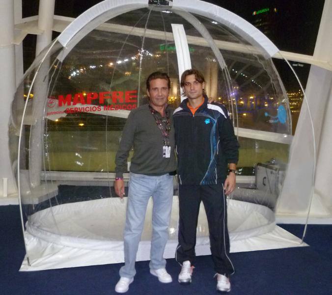 Xavier Trillo junto al tenista David Ferrer Xavier Trillo junto al tenista David Ferrer
