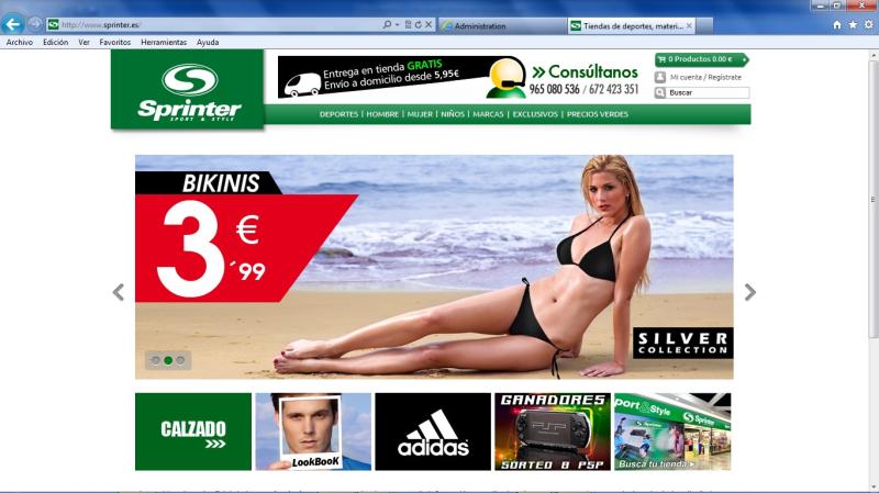 Sprinter online mujer sale