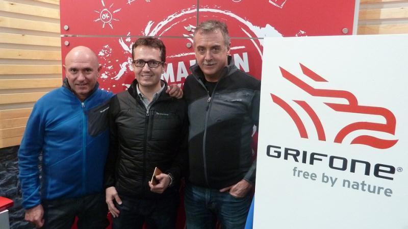 Mart Batalla, en el centro, junto a Pepe Navarro -izquierda- y Eugenio Padrs -derecha-