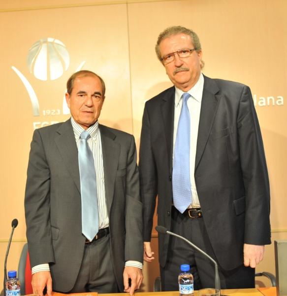 Francisco Aguilar, m�ximo responsable de EFA, y Joan Fa, Presidente de la federaci�n
