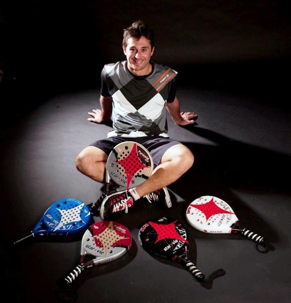 Matías Díaz con la nueva colección de palas de Star Vie Matías Díaz con la nueva colección de palas de Star Vie