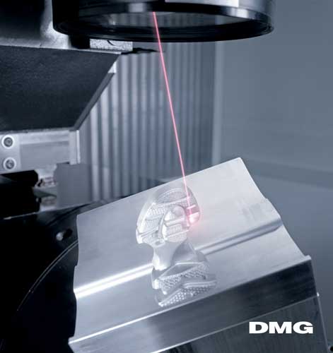 In combination with a versatile 5-axis simultaneous machining, this process is especially suitable for complex 3D mold