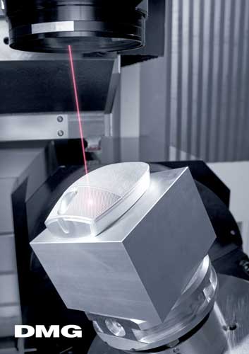 The head of the laser is installed in DMU centres by providing an interface to HSK