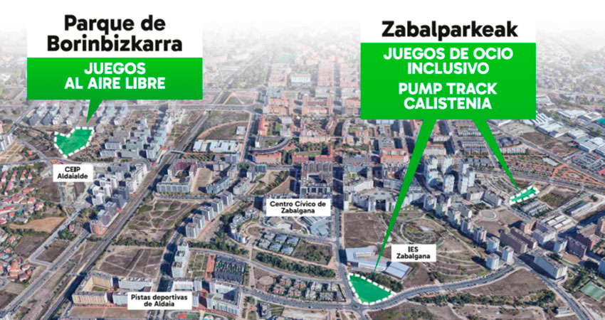 Lla propuesta para Zabalparkeak pretende ampliar los espacios de ocio y tiempo libre para dar cabida a todas las personas a travs del juego...