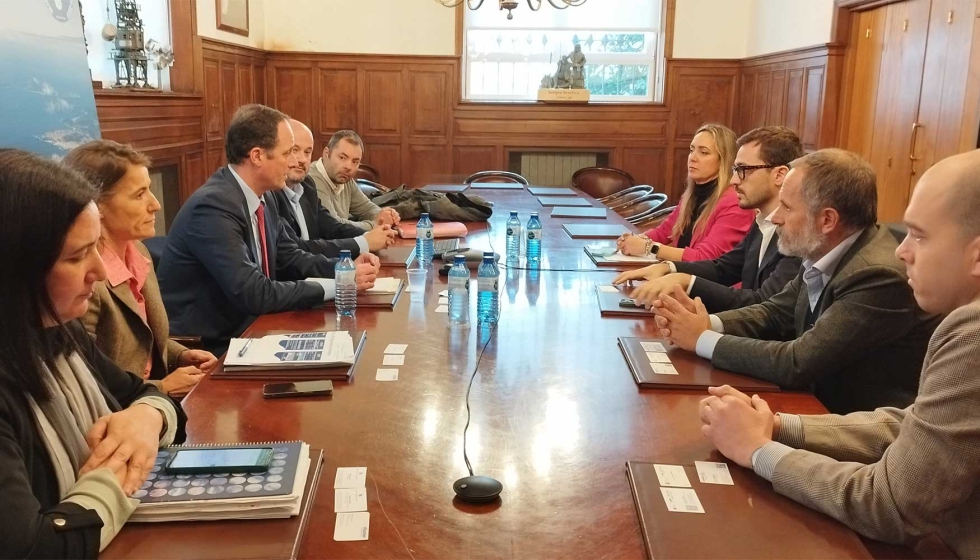Reunión entre representates de Grimaldi y del Puerto de Vigo Reunión entre representates de Grimaldi y del Puerto de Vigo