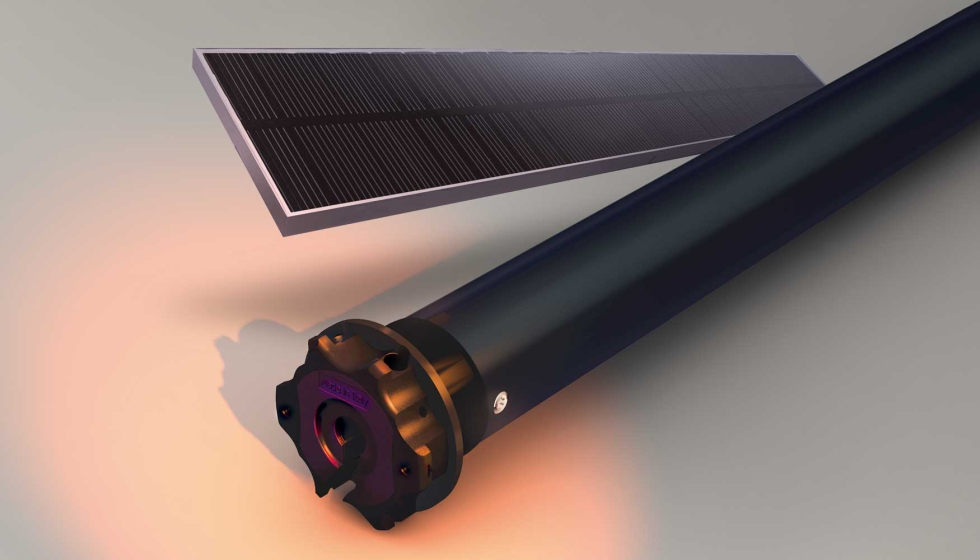 Cherubini expone en R+T su nuevo motor para persianas Lumen, alimentado y accionado por energa solar