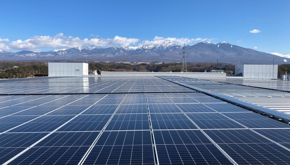 Fbrica de Epson en Fujikmi (Japn) con paneles solares