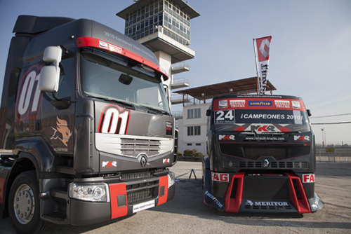 The special series Renault Premium 'truck racing' is the way to Renault Trucks held its title of champion of Europe 2010 of truck racing with its...