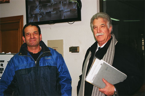 Santiago Prez, jefe de fbrica de Cobadu (izq.), y Jos Lus Garca, director general de Cydima (der.).