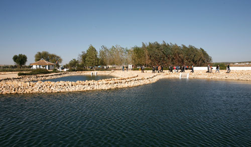 En la imagen, lugar dnde se sita el centro experimental de la Fundacin Centro de las Nuevas Tecnologas del Agua (CENTA)...