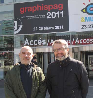 Matteo Rigamonti y Alessandro Tenderini, directivos de Pixartprinting