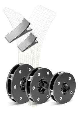 Turbinas Gamma-Y con dobles palas para el cambio de la direccin rotacional