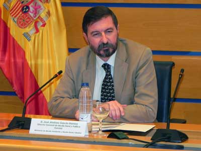 Jos Jimnez Garca-Herrera, director general de Medio Rural y Poltica Forestal, durante su intervencin