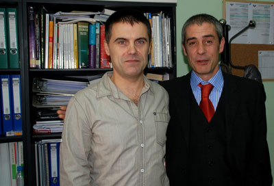 Modesto Amundarain y Mikel Alberdi, autores de las tesis. Foto: Modesto Amundarain Ormaza