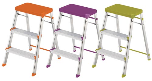 New range of four colours - black, mauve, lime and Tangerine - of the stool M3