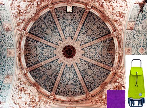 Main dome of the Church of Santa Creu in Pedreguer, of the 18th century...