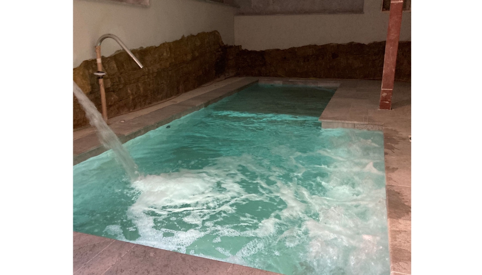 Una de las necesidades de la instalacin del Hotel Infinity Sigenza es el calentamiento de agua para piscina-spa