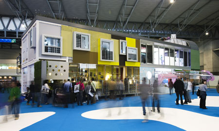 Casa Barcelona is an initiative to show prototypes of houses and buildings. Construmat 2009. Photo: Barcelona Fira/Construmat...