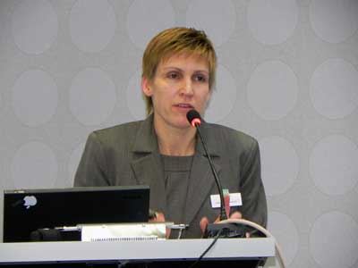 Ulrike Schmidt explic a los presentes las principales caractersticas de la prxima edicin de Agritechnica