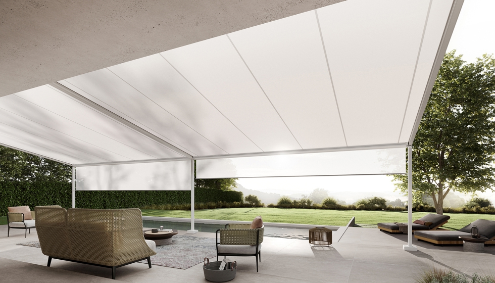 'Pergola style' puede cubrir superficies de hasta 30 metros cuadrados. Foto: markilux