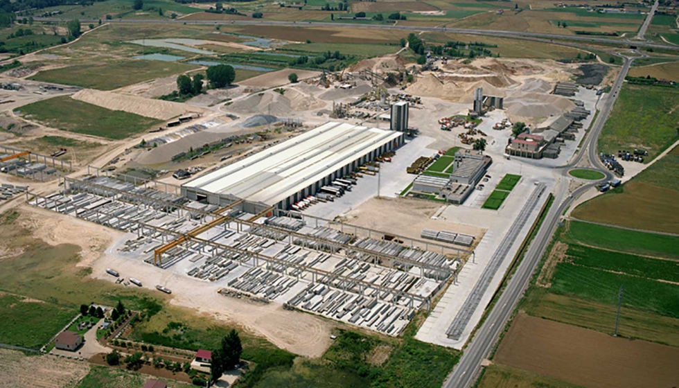 Vista area de las instalaciones de Artepref en Aranda de Duero (Burgos)
