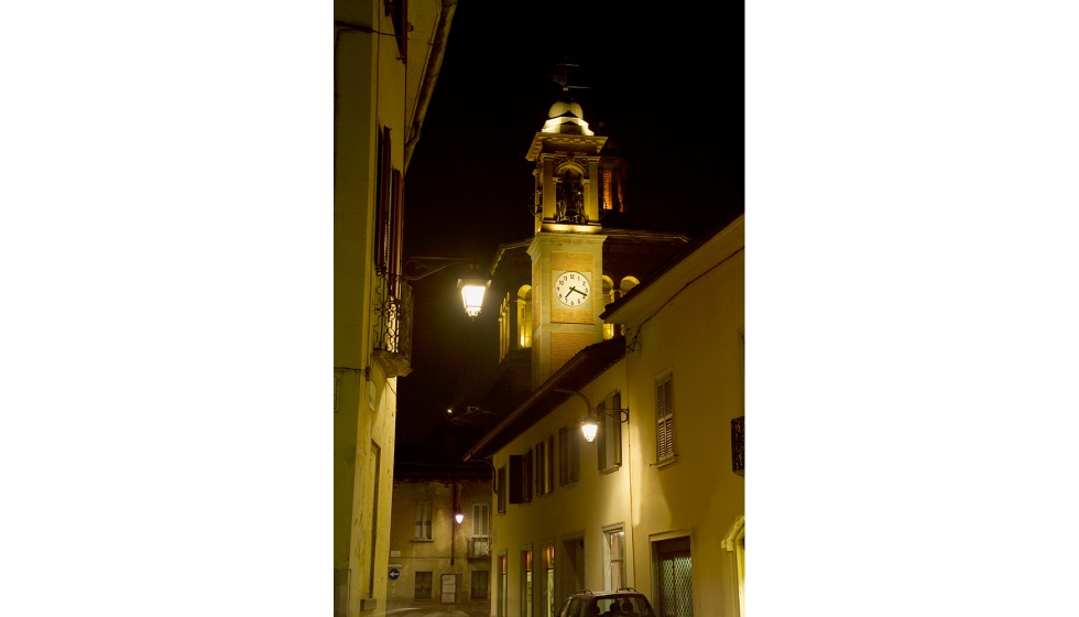 La ciudad de Treviglio (Italia) luce una iluminacin moderna y precisa. Foto: Giacomo Artale