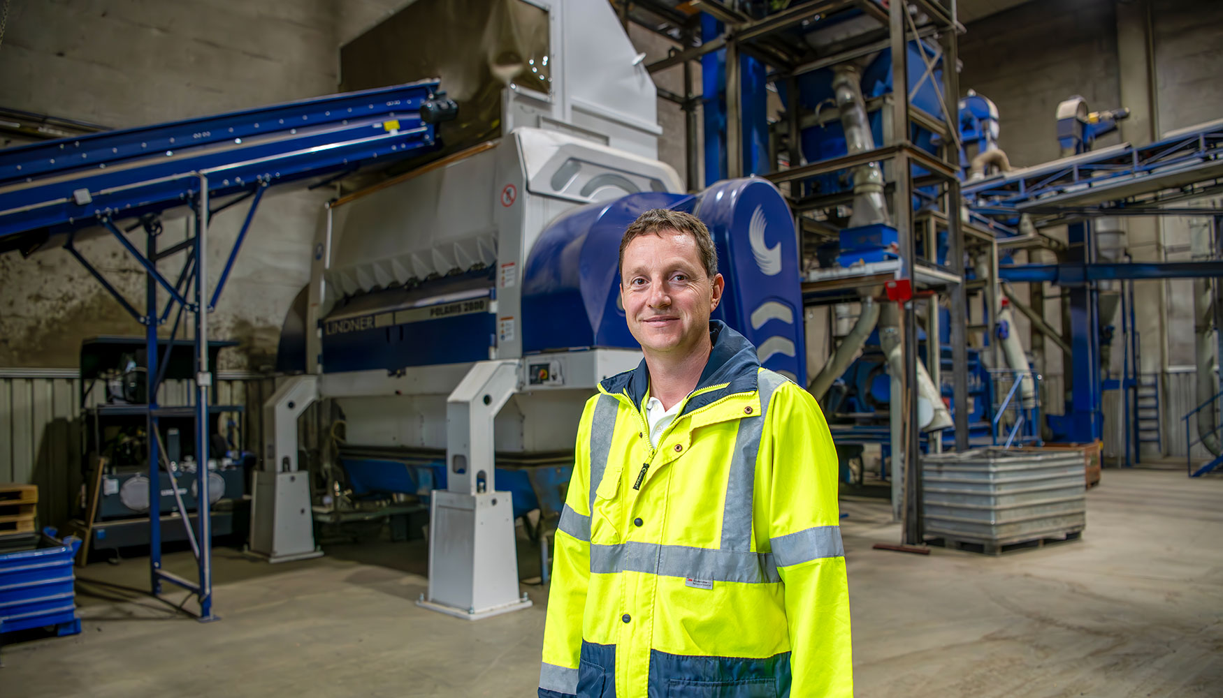 Matthias Khler, director general de Loacker Recycling en la planta de Wonfurt desde 2012, est ms que satisfecho con el rendimiento...