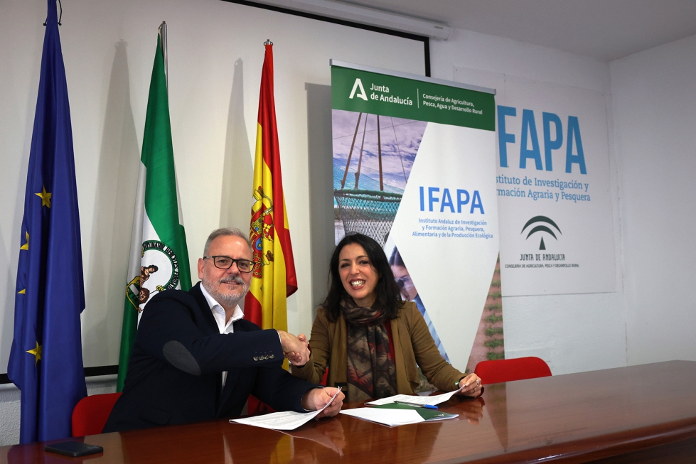 Francisco Bermudez, presidente de la Fundacin Cellbitec y Marta Bosquet, presidenta de Ifapa