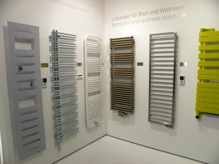 One of the radiators of Zehnder exhibited at the fair