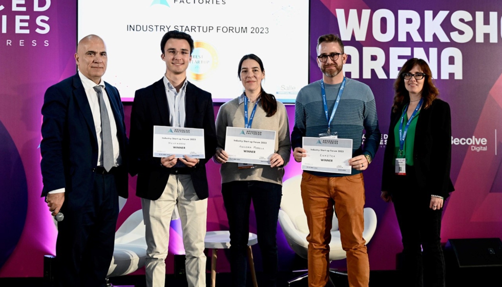 Los ganadores de la pasada edicin del Industry Startup Forum de Advanced Factories 2023