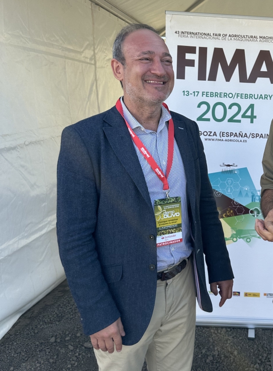 Alberto Lpez, el pasado mes de septiembre promocionando FIMA 2024 en DemoOlivo