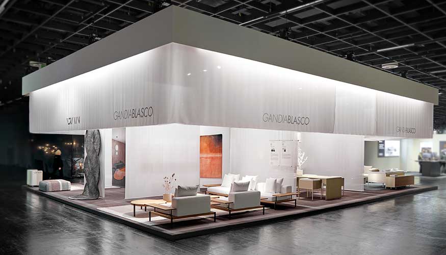 Stand de Gandia Blasco en Imm Cologne proyectado por los arq uitectos Mayice