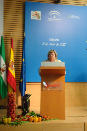 La consejera de Agricultura de la Junta de Andaluca, Clara Aguilera, fue la encargada de abrir y cerrar el Foro