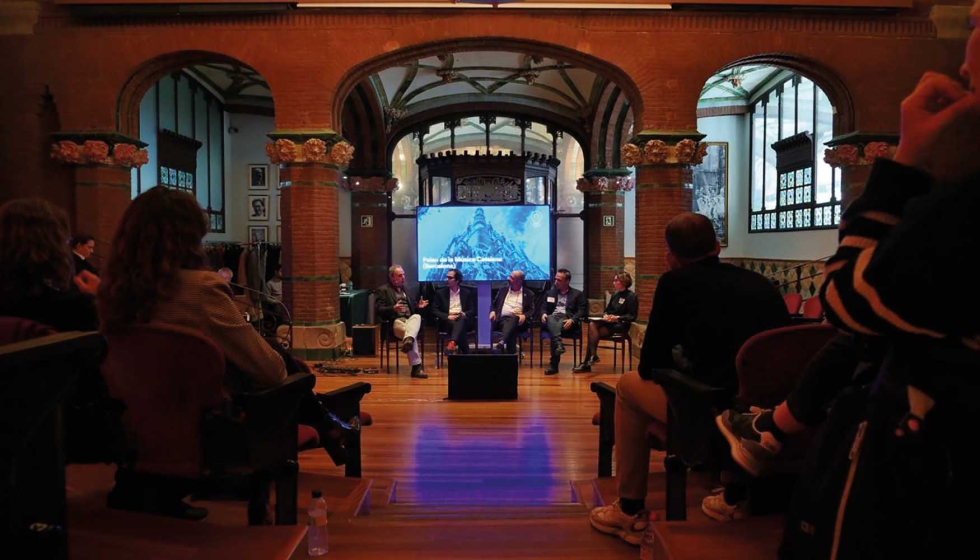 Imagen del encuentro celebrado en el Palau de la M�sica Catalana de Barcelona