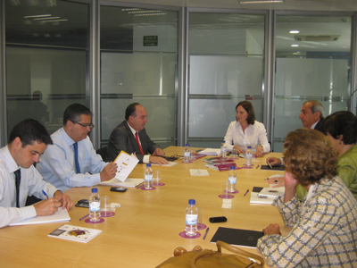 Time of the meeting between Inmaculada Garca and those responsible for Fepeval and ECE