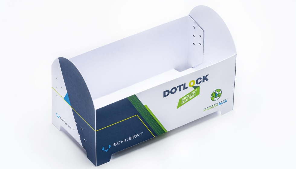 Dotlock es una tecnologa 100% sin cola para envases de cartn que Schubert ha desarrollado internamente