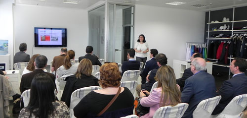 Susana Dez, durante la presentacin de la nueva imagen de marca de Velilla