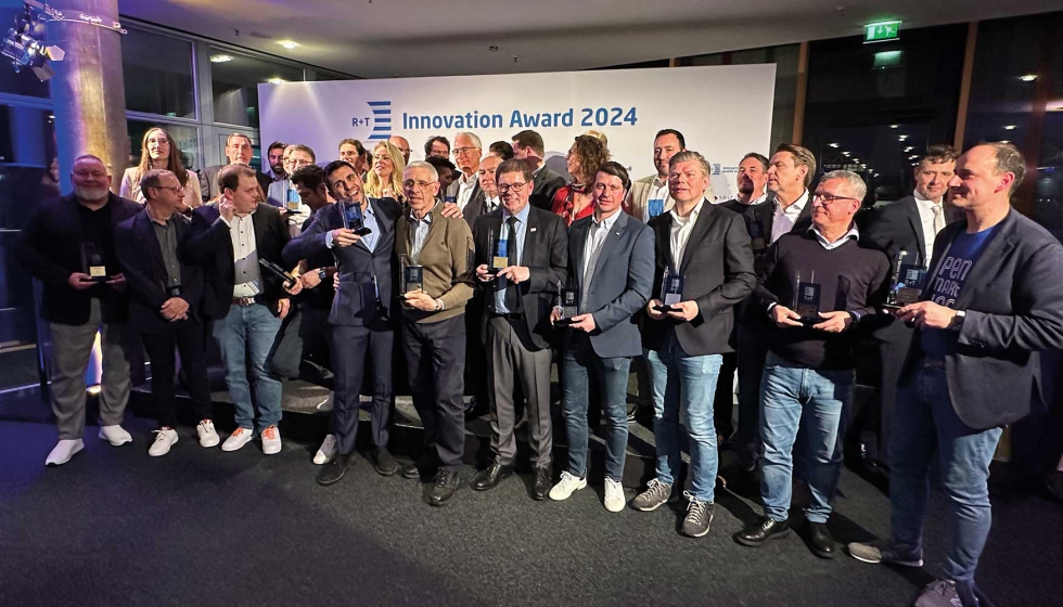 Foto de grupo de los ganadores de los Premios a la Innovacin R+T 2024