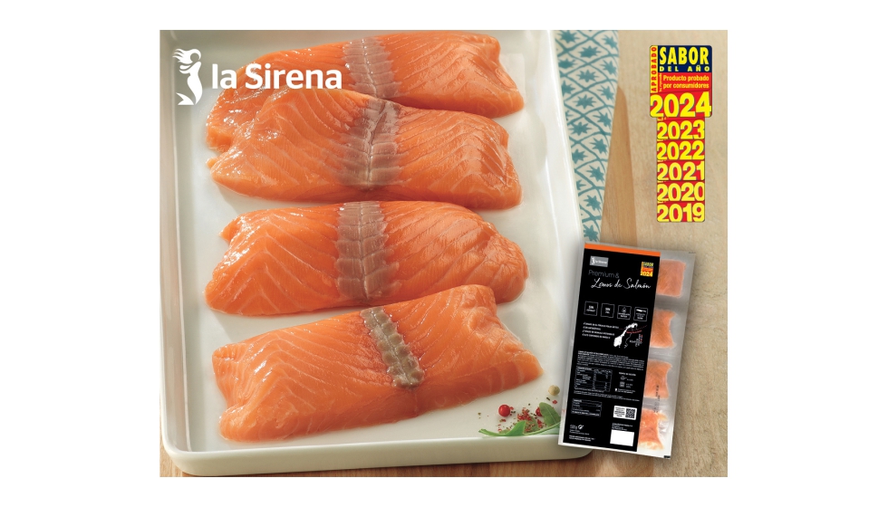 El lomo de salmn Premium origen Noruega de la Sirena, ha recibido la distincin Sabor del Ao 2024...