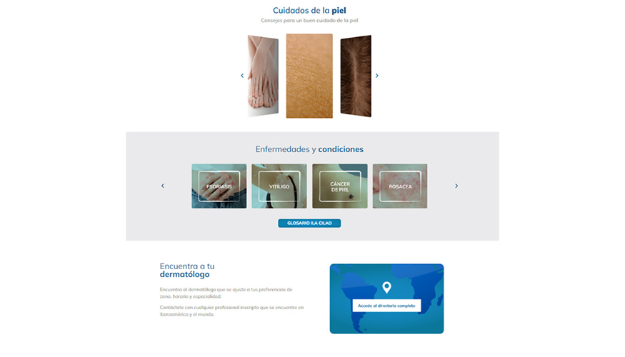 Pgina web Colegio Ibero-Latinoamericano de Dermatologa (CILAD)