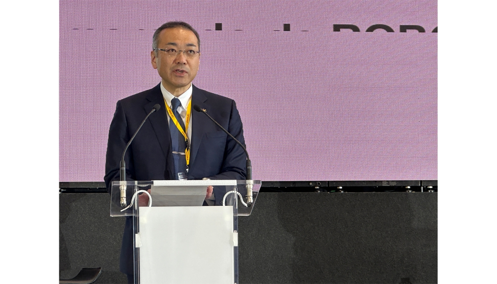 Kenji Yamaguchi, presidente y CEO de Fanuc Corporation, durante su intervencin