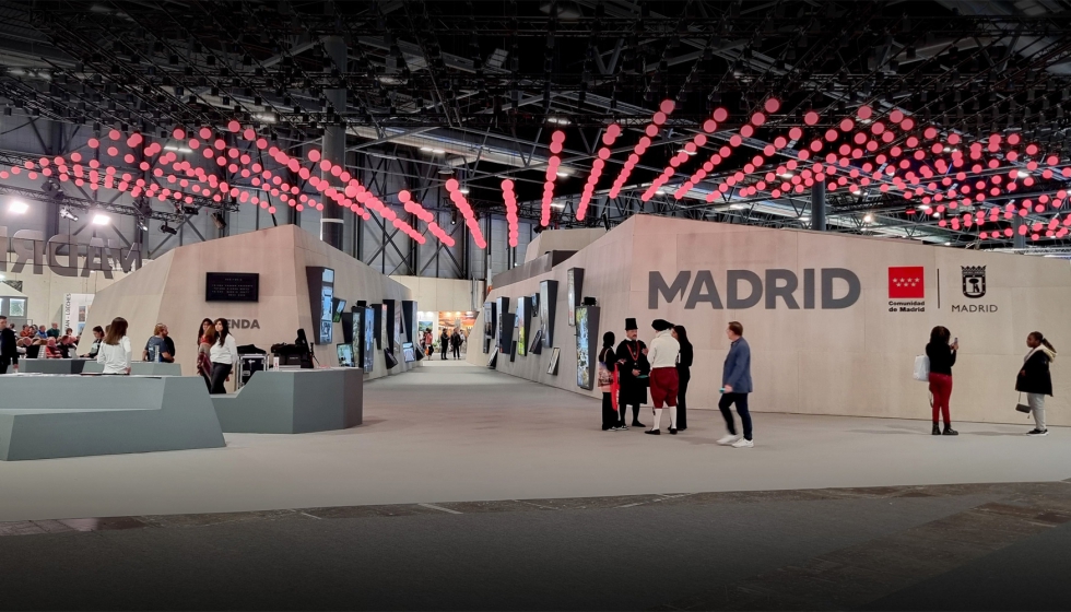 Vista del stand premiado de la Comunidad de Madrid en Fitur 2024