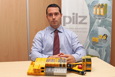 Daniel Moya, director general de Pilz en la Pennsula Ibrica, donde la marca tiene presencia en Catalua, Pas Vasco, Comunidad de Madrid, Navarra...