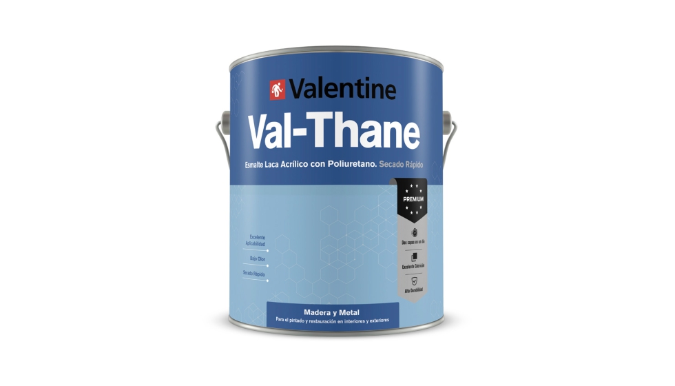 Foto de Val-Thane, el esmalte de CIN-Valentine para madera y metal en interior y exterior